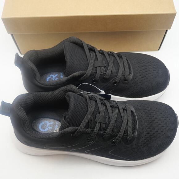 NEW Ortho+rest Men's 8 Shoes Pain Relief Running Sneakers Wide Toe Box BLACK - Picture 6 of 10